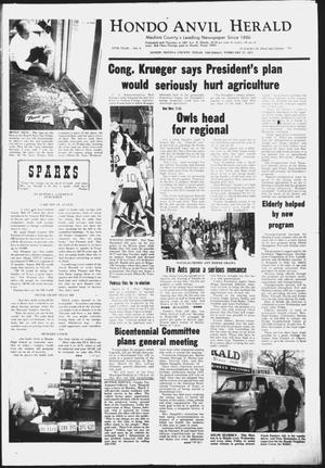 Primary view of object titled 'Hondo Anvil Herald (Hondo, Tex.), Vol. 87, No. 9, Ed. 1 Thursday, February 27, 1975'.