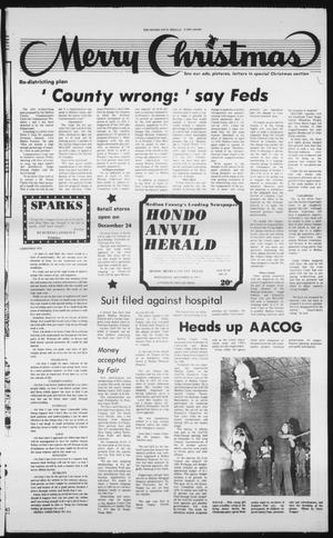 Primary view of object titled 'Hondo Anvil Herald (Hondo, Tex.), Vol. 93, No. 52, Ed. 1 Wednesday, December 26, 1979'.