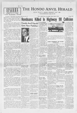 The Hondo Anvil Herald (Hondo, Tex.), Vol. 82, No. 31, Ed. 1 Friday, August 2, 1968