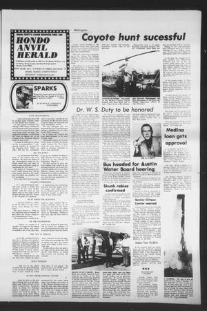 Primary view of Hondo Anvil Herald (Hondo, Tex.), Vol. 89, No. 8, Ed. 1 Thursday, February 24, 1977