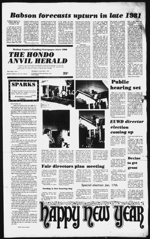 Primary view of object titled 'The Hondo Anvil Herald (Hondo, Tex.), Vol. 95, No. 1, Ed. 1 Thursday, January 1, 1981'.