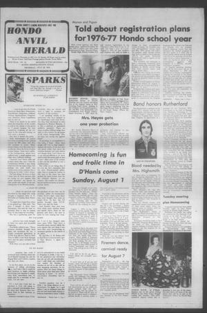 Hondo Anvil Herald (Hondo, Tex.), Vol. 88, No. 31, Ed. 1 Thursday, July 29, 1976