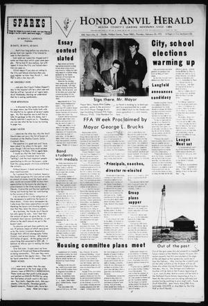 Hondo Anvil Herald (Hondo, Tex.), Vol. 85, No. 8, Ed. 1 Thursday, February 24, 1972