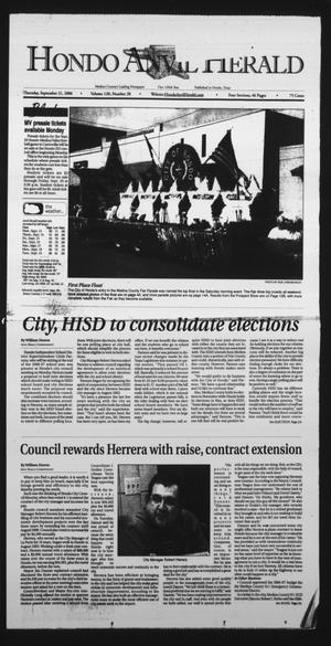 Hondo Anvil Herald (Hondo, Tex.), Vol. 120, No. 38, Ed. 1 Thursday, September 21, 2006