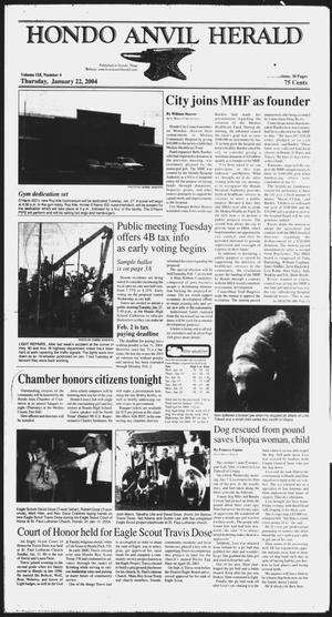 Hondo Anvil Herald (Hondo, Tex.), Vol. 118, No. 4, Ed. 1 Thursday, January 22, 2004