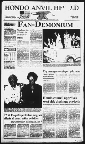Hondo Anvil Herald (Hondo, Tex.), Vol. 113, No. 26, Ed. 1 Thursday, July 1, 1999