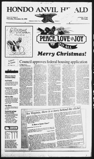 Hondo Anvil Herald (Hondo, Tex.), Vol. 113, No. 51, Ed. 1 Thursday, December 23, 1999