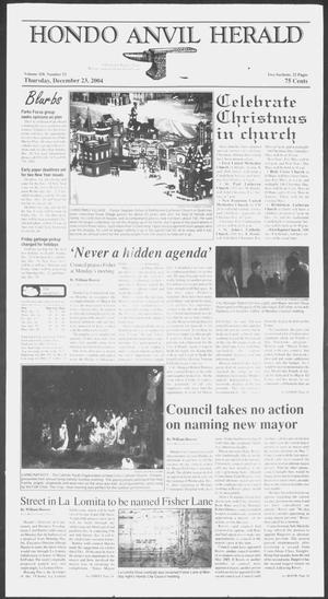 Hondo Anvil Herald (Hondo, Tex.), Vol. 118, No. 52, Ed. 1 Thursday, December 23, 2004