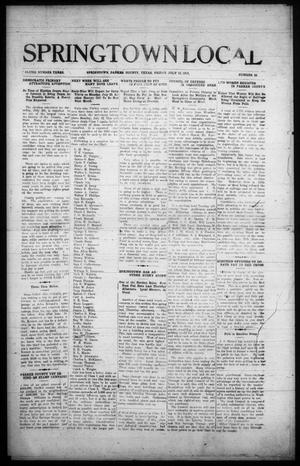 Springtown Local (Springtown, Tex.), Vol. 3, No. 22, Ed. 1 Friday, July 19, 1918