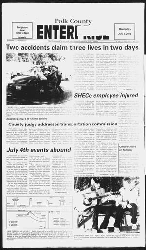 Polk County Enterprise (Livingston, Tex.), Vol. 122, No. 53, Ed. 1 Thursday, July 1, 2004