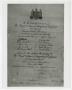 Thumbnail image of item number 1 in: '[Fellowship Certificate for James Edwin Thompson]'.