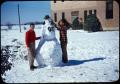 Photograph: [Two Men With Snowman]