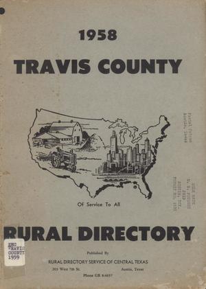 Primary view of object titled '1958 Travis County Rural Directory'.