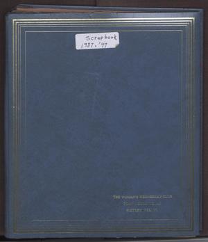 Primary view of object titled '[The Woman's Wednesday Club History Scrapbook, Volume 6]'.