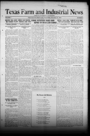 Texas Farm and Industrial News (Sugar Land, Tex.), Vol. 8, No. 8, Ed. 1 Friday, December 12, 1919