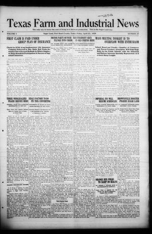 Texas Farm and Industrial News (Sugar Land, Tex.), Vol. 8, No. 27, Ed. 1 Friday, April 23, 1920
