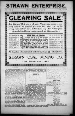 Strawn Enterprise. (Strawn, Tex.), Vol. 2, No. 15, Ed. 1 Thursday, August 3, 1905