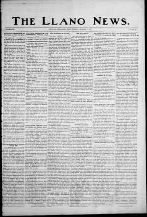 Primary view of object titled 'The Llano News. (Llano, Tex.), Vol. 46, No. 52, Ed. 1 Thursday, December 6, 1934'.