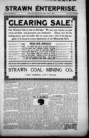 Strawn Enterprise. (Strawn, Tex.), Vol. 2, No. 14, Ed. 1 Thursday, July 27, 1905