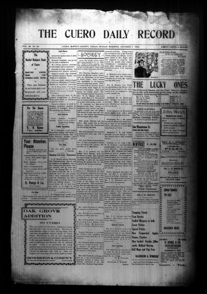 The Cuero Daily Record (Cuero, Tex.), Vol. 28, No. 82, Ed. 1 Sunday, October 4, 1908