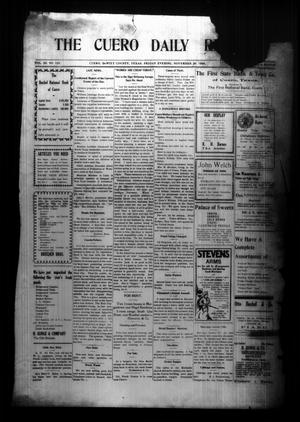 The Cuero Daily Record (Cuero, Tex.), Vol. 28, No. 123, Ed. 1 Friday, November 20, 1908