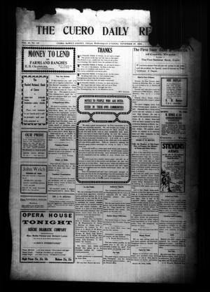 The Cuero Daily Record (Cuero, Tex.), Vol. 28, No. 127, Ed. 1 Wednesday, November 25, 1908