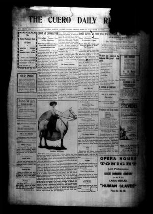 The Cuero Daily Record (Cuero, Tex.), Vol. 28, No. 128, Ed. 1 Friday, November 27, 1908