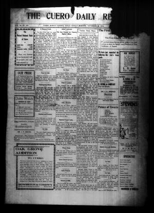 The Cuero Daily Record (Cuero, Tex.), Vol. 28, No. 129, Ed. 1 Sunday, November 29, 1908