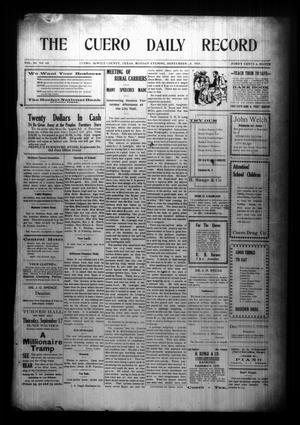 The Cuero Daily Record (Cuero, Tex.), Vol. 28, No. 65, Ed. 1 Monday, September 14, 1908