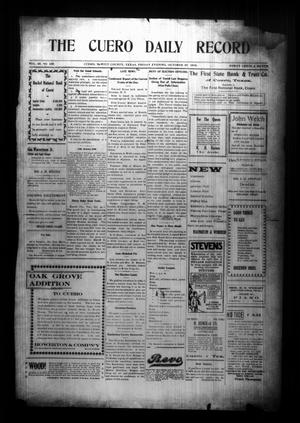 The Cuero Daily Record (Cuero, Tex.), Vol. 28, No. 105, Ed. 1 Friday, October 30, 1908