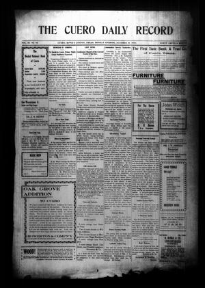 The Cuero Daily Record (Cuero, Tex.), Vol. 28, No. 95, Ed. 1 Monday, October 19, 1908