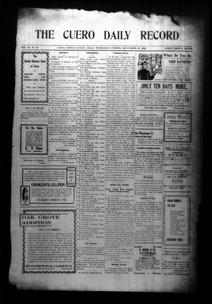 The Cuero Daily Record (Cuero, Tex.), Vol. 28, No. 79, Ed. 1 Wednesday, September 30, 1908