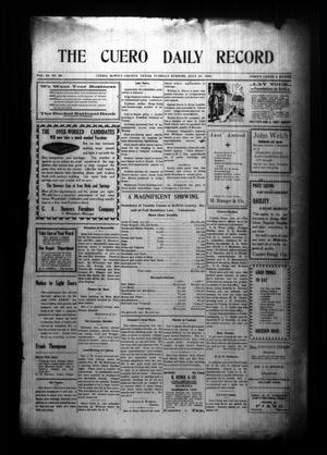 Primary view of object titled 'The Cuero Daily Record (Cuero, Tex.), Vol. 28, No. 24, Ed. 1 Tuesday, July 28, 1908'.