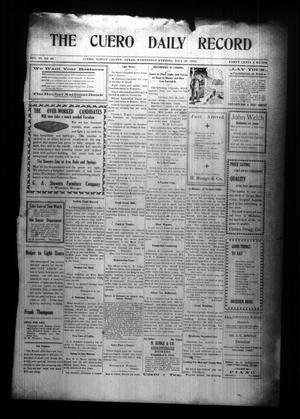 The Cuero Daily Record (Cuero, Tex.), Vol. 28, No. 25, Ed. 1 Wednesday, July 29, 1908