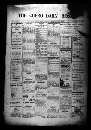 The Cuero Daily Record (Cuero, Tex.), Vol. 28, No. 121, Ed. 1 Wednesday, November 18, 1908