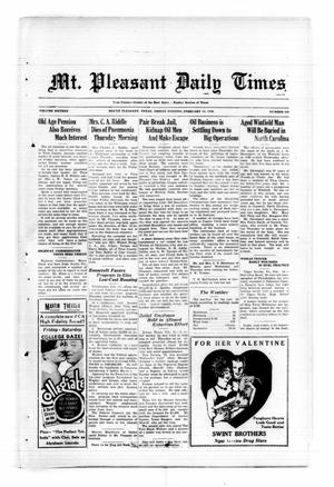 Mt. Pleasant Daily Times (Mount Pleasant, Tex.), Vol. 16, No. 220, Ed. 1 Friday, February 14, 1936