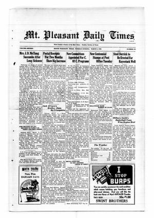 Mt. Pleasant Daily Times (Mount Pleasant, Tex.), Vol. 16, No. 235, Ed. 1 Tuesday, March 3, 1936