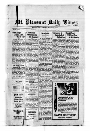 Mt. Pleasant Daily Times (Mount Pleasant, Tex.), Vol. 16, No. 264, Ed. 1 Thursday, January 2, 1936