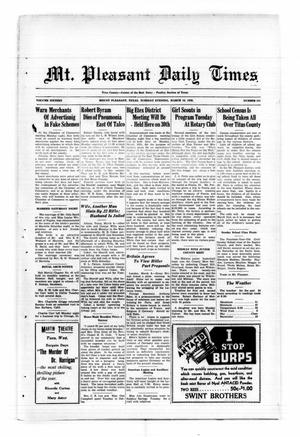 Mt. Pleasant Daily Times (Mount Pleasant, Tex.), Vol. 16, No. 241, Ed. 1 Tuesday, March 10, 1936