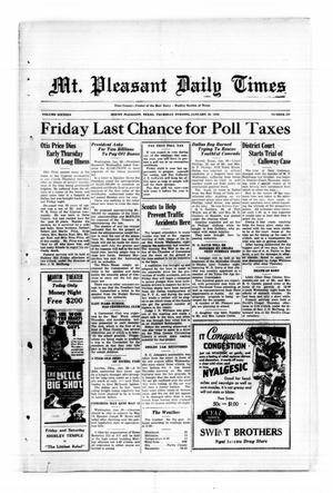 Mt. Pleasant Daily Times (Mount Pleasant, Tex.), Vol. 16, No. 297, Ed. 1 Thursday, January 30, 1936