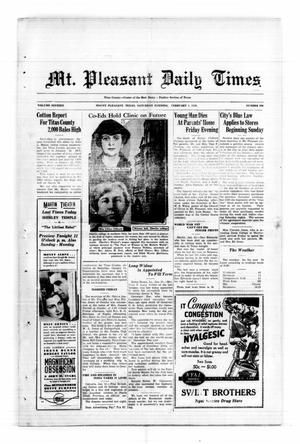 Mt. Pleasant Daily Times (Mount Pleasant, Tex.), Vol. 16, No. 299, Ed. 1 Saturday, February 1, 1936