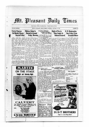 Mt. Pleasant Daily Times (Mount Pleasant, Tex.), Vol. 16, No. 292, Ed. 1 Friday, January 24, 1936
