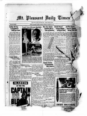Mt. Pleasant Daily Times (Mount Pleasant, Tex.), Vol. 16, No. [289], Ed. 1 Monday, January 20, 1936