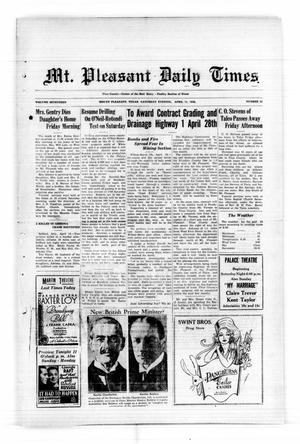 Mt. Pleasant Daily Times (Mount Pleasant, Tex.), Vol. 17, No. 24, Ed. 1 Saturday, April 11, 1936