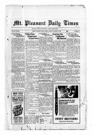 Mt. Pleasant Daily Times (Mount Pleasant, Tex.), Vol. 16, No. 271, Ed. 1 Friday, January 10, 1936