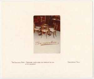 Primary view of object titled '[Dining Table at Ginocchio Hotel]'.