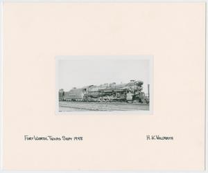 Primary view of object titled '[Train Engine #642 and Cars]'.