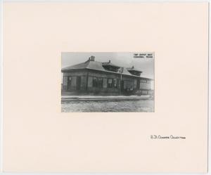 Primary view of object titled '[Train Depot in Coahoma, Texas]'.