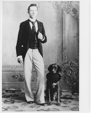 [A Young Man and Dog]