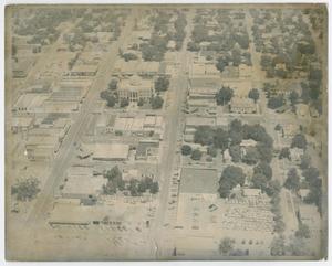 Primary view of object titled '[Aerial View of Georgetown, Texas before 1991]'.